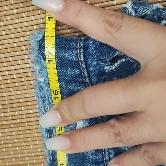 Adorable JEAN FRINGE SKIRT - Picture 4 of 4